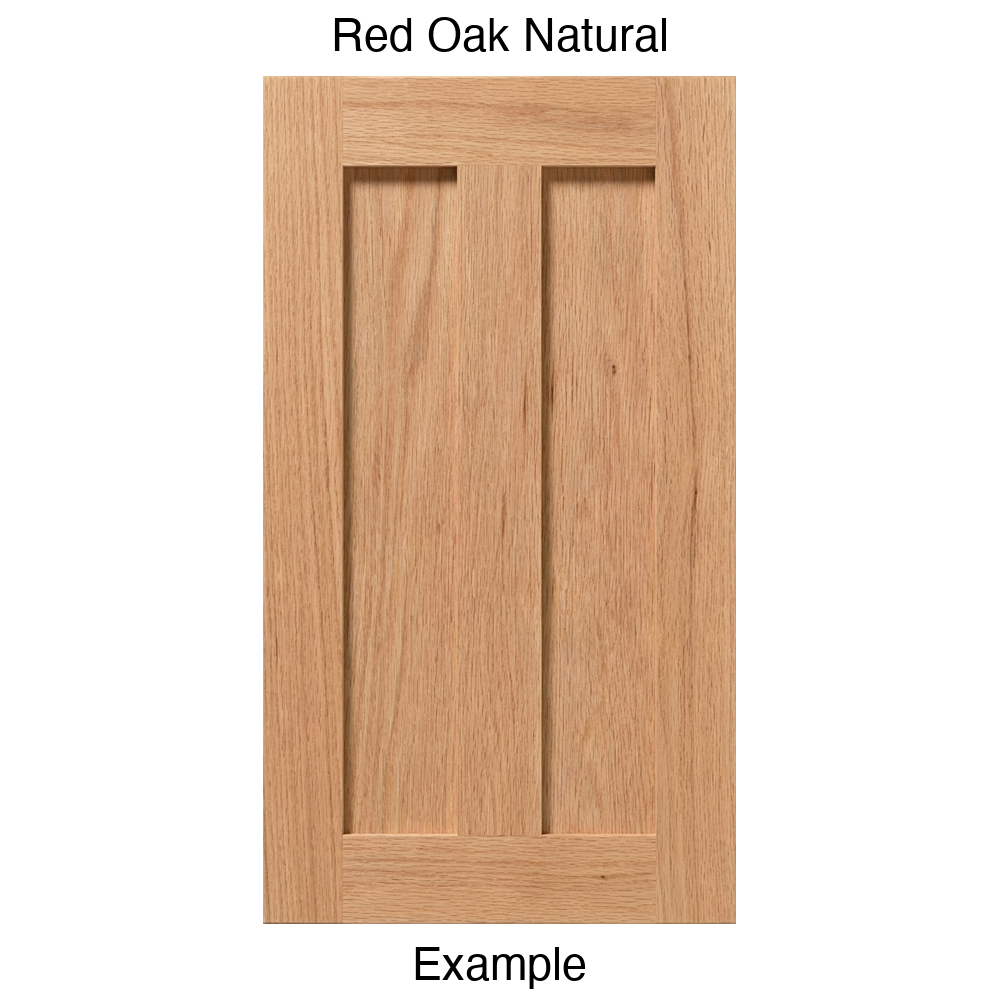 Flagstaff Recessed Panel Cabinet Door in Red Oak Natural