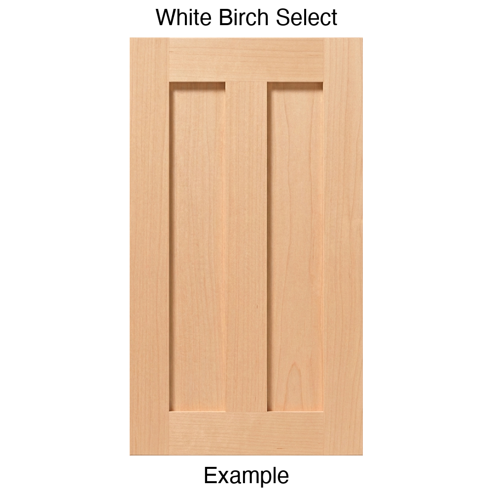 Flagstaff Recessed Panel Cabinet Door in White Birch Select