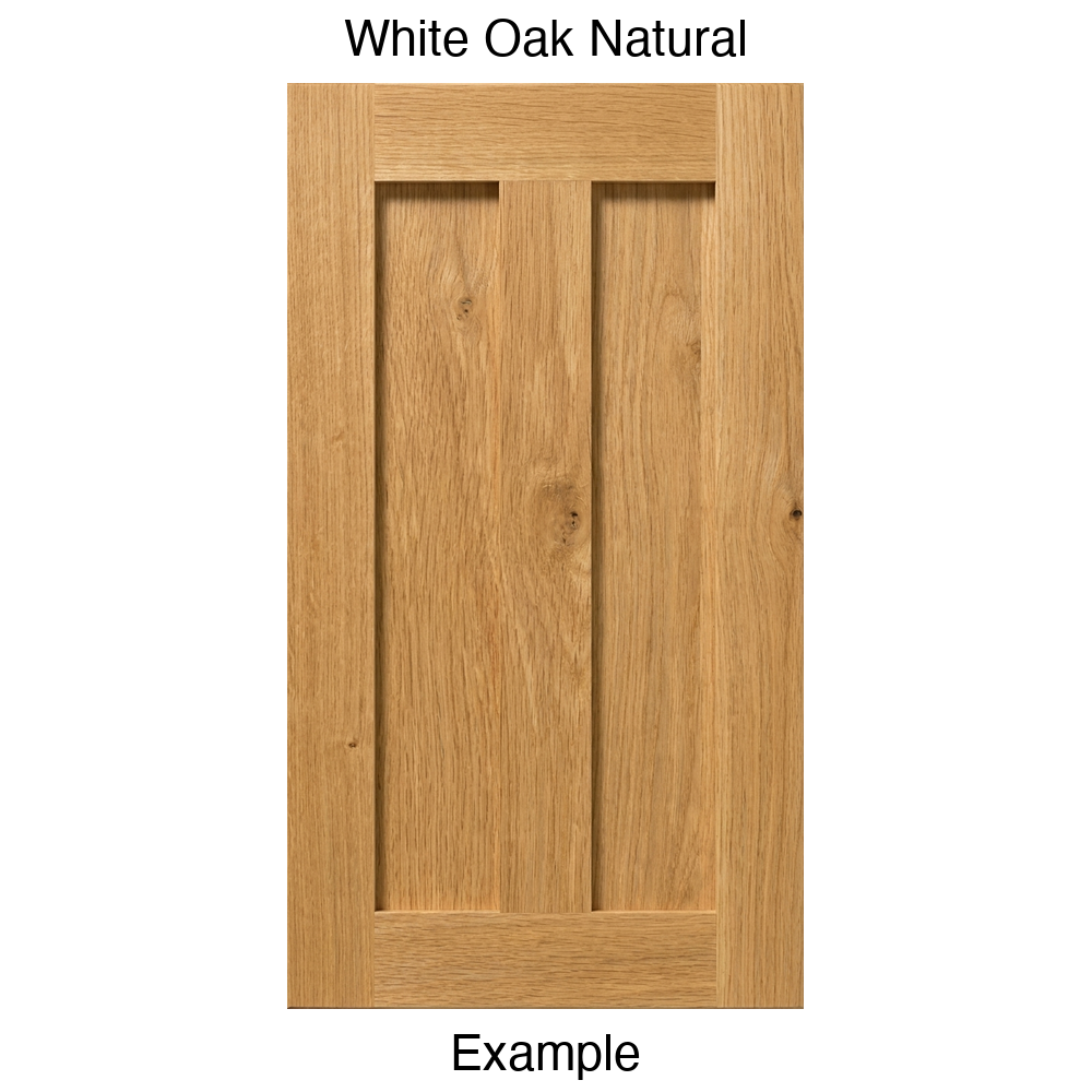 Flagstaff Recessed Panel Cabinet Door in White Oak Natural