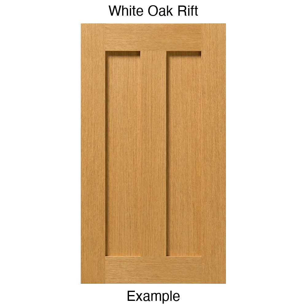 Flagstaff Recessed Panel Cabinet Door in White Oak Rift