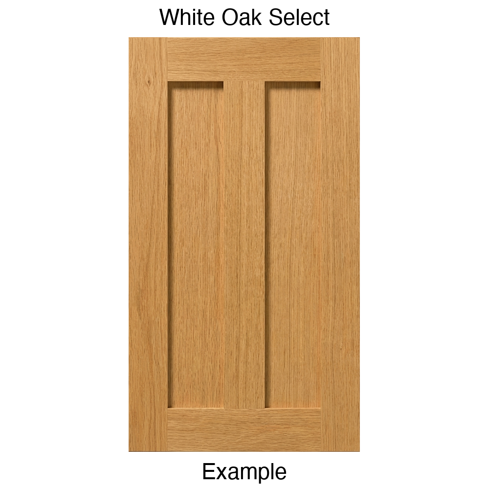 Flagstaff Recessed Panel Cabinet Door in White Oak Select
