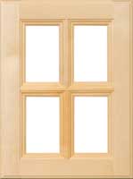 Executive 7/8" French Lite Door shown in White Birch Select with Clear Finish.