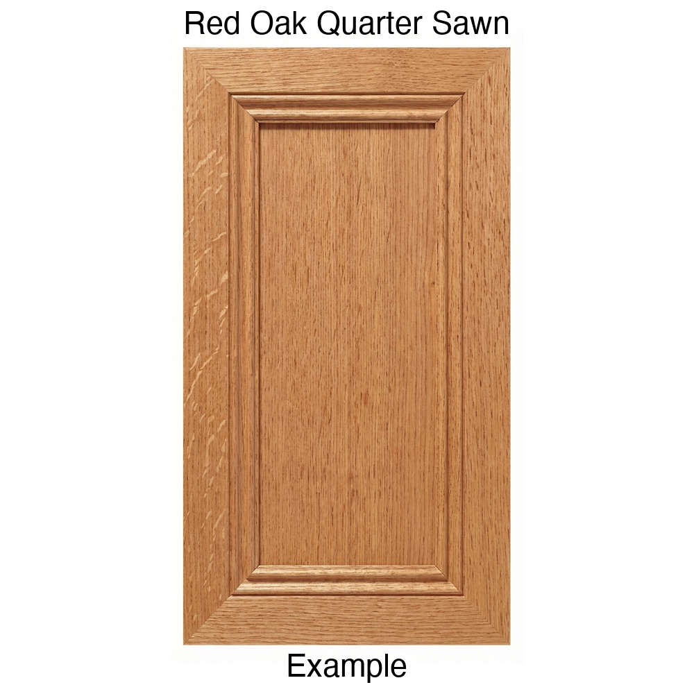 Frontier Recessed Panel Cabinet Door in Red Oak Quarter Sawn