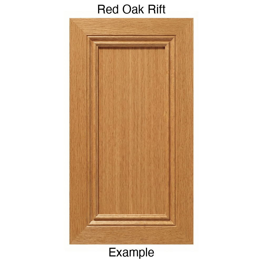 Frontier Recessed Panel Cabinet Door in Red Oak Rift