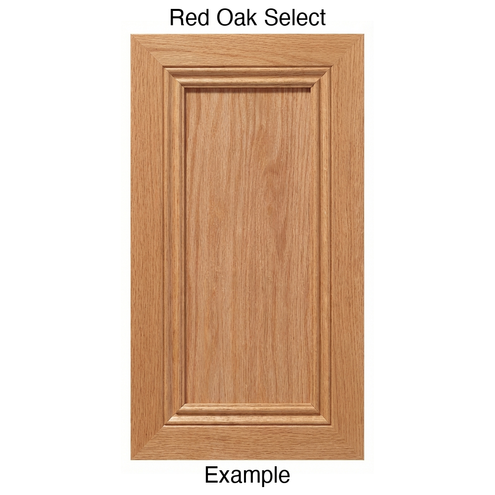 Frontier Recessed Panel Cabinet Door in Red Oak Select