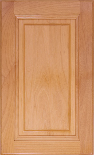 The Glacier raised panel cabinet door