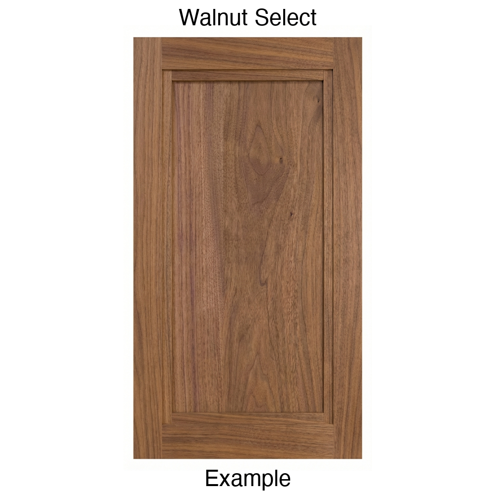 Graham Recessed Panel Cabinet Door in Walnut Select
