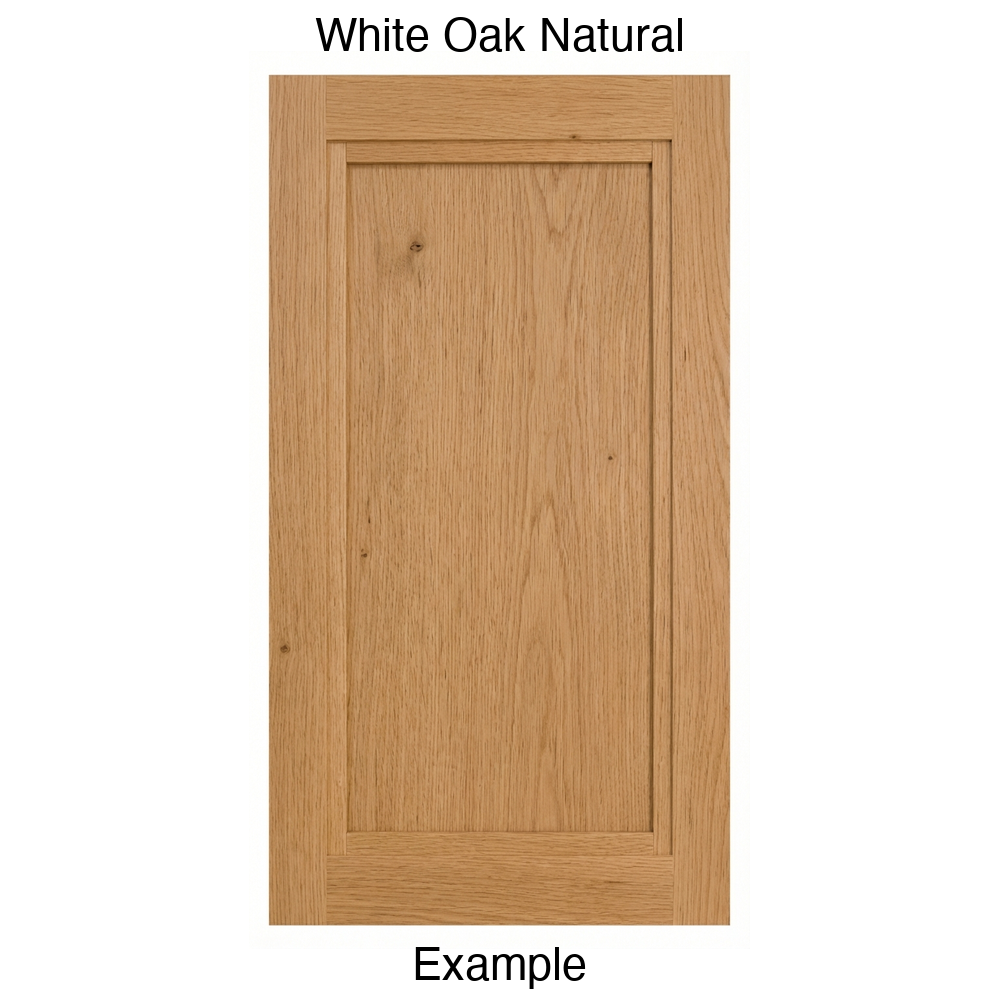 Graham Recessed Panel Cabinet Door in White Oak Natural
