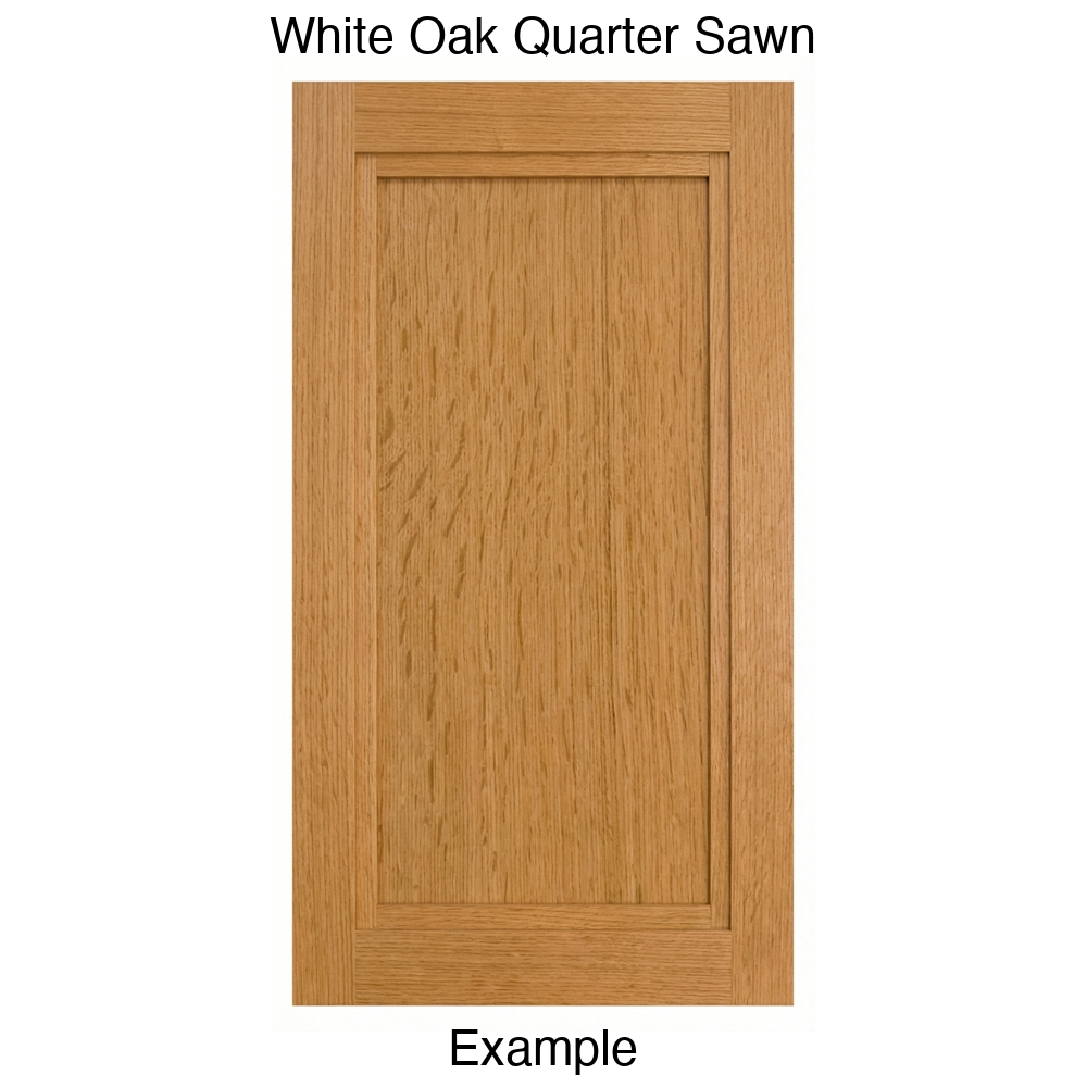 Graham Recessed Panel Cabinet Door in White Oak Quarter Sawn