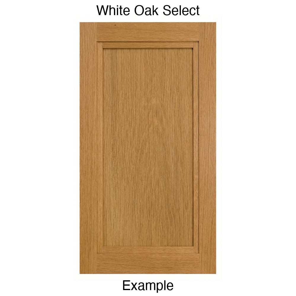 Graham Recessed Panel Cabinet Door in White Oak Select