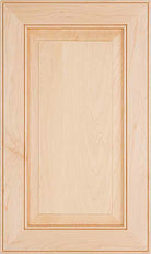 The Harmony cabinet door with raised panel and beaded inner and outside edge.