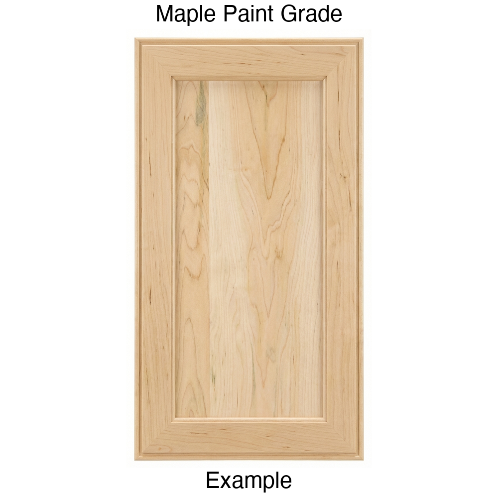 Hayes Recessed Panel Cabinet Door in Maple Paint Grade