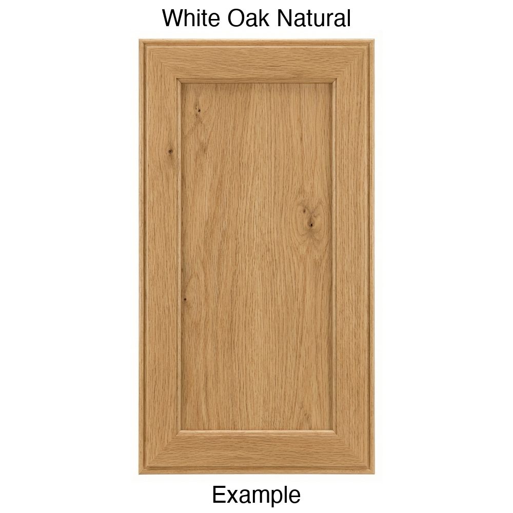 Hayes Recessed Panel Cabinet Door in White Oak Natural