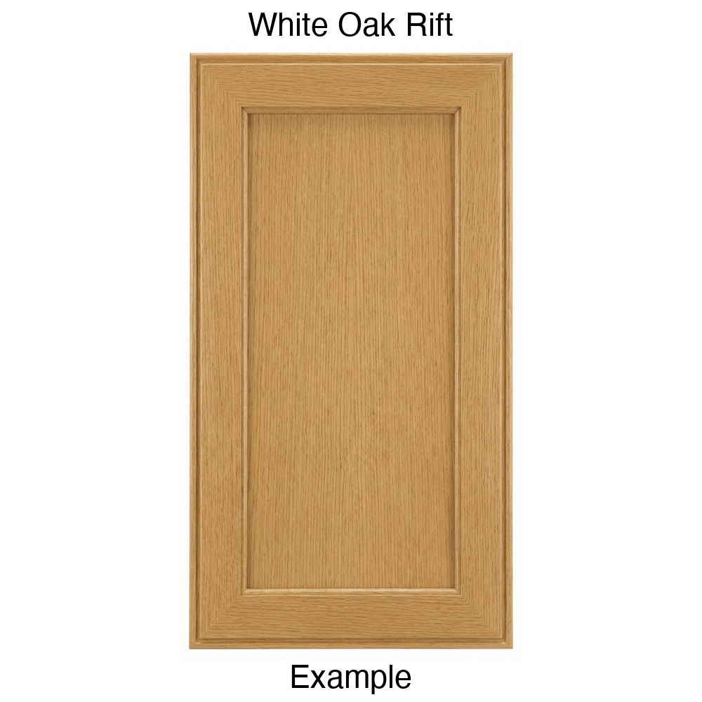 Hayes Recessed Panel Cabinet Door in White Oak Rift