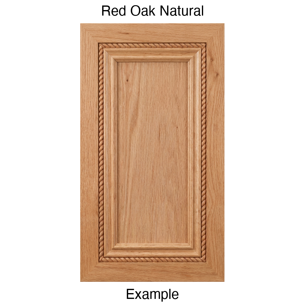 Highpointe Recessed Panel Cabinet Door in Red Oak Natural