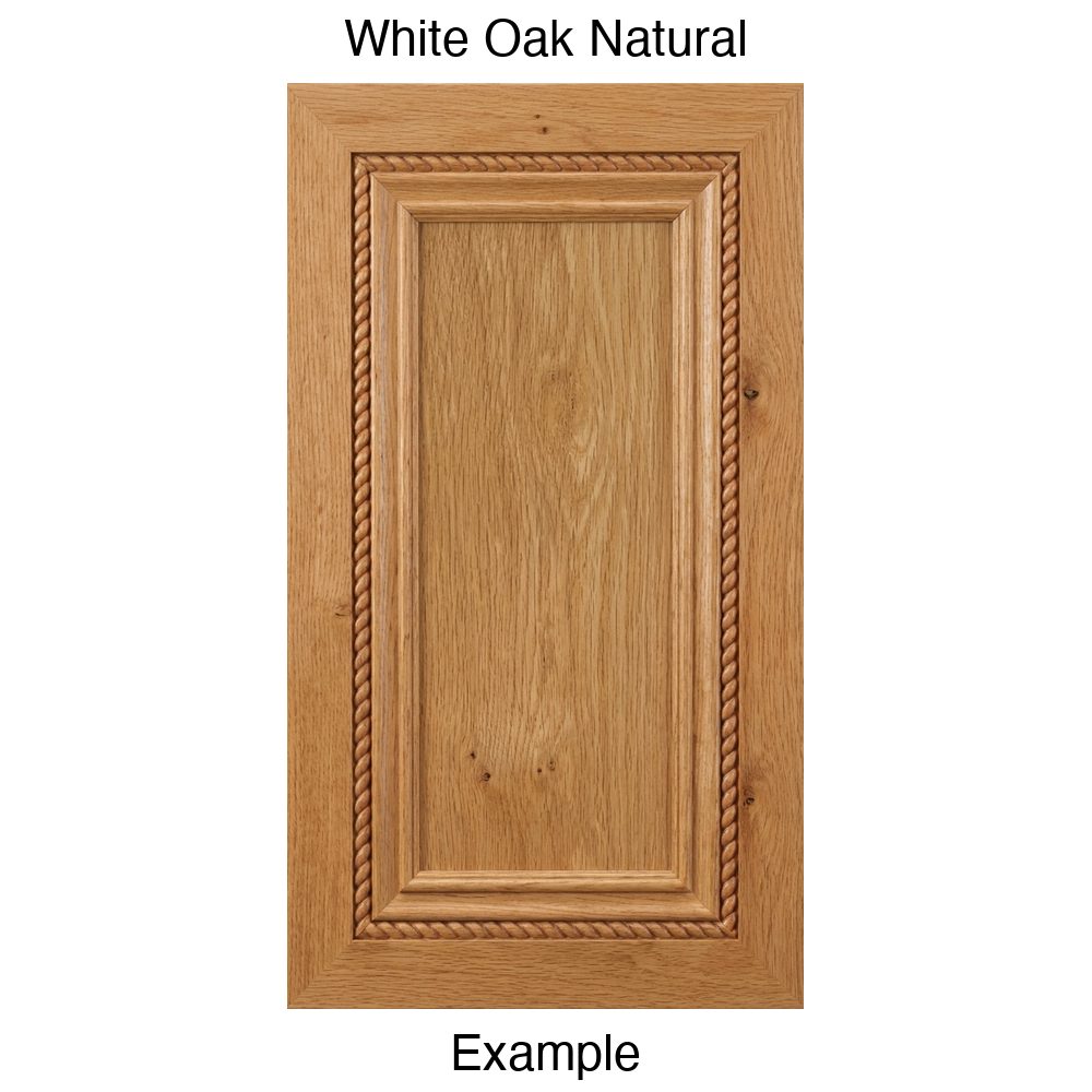Highpointe Recessed Panel Cabinet Door in White Oak Natural
