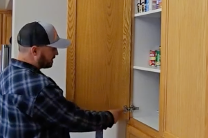 How to measure for replacement cabinet doors when using existing hinges