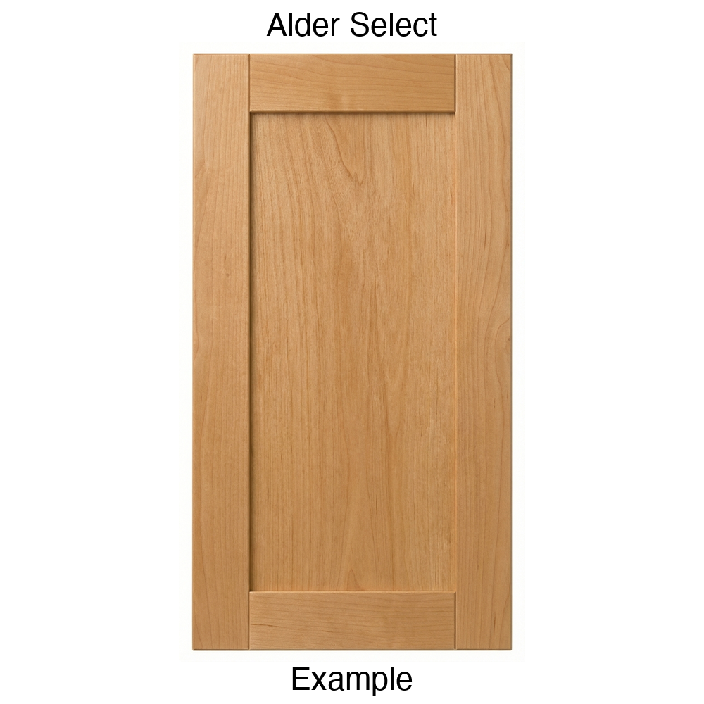 Indiana Recessed Panel Cabinet Door in Alder Select