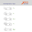 Custom cabinet door inside edge options