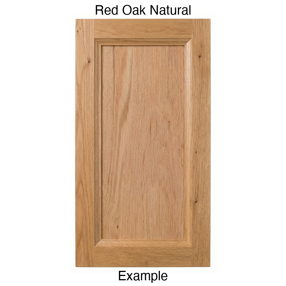 Isabella Recessed Panel Cabinet Door in Red Oak Natural