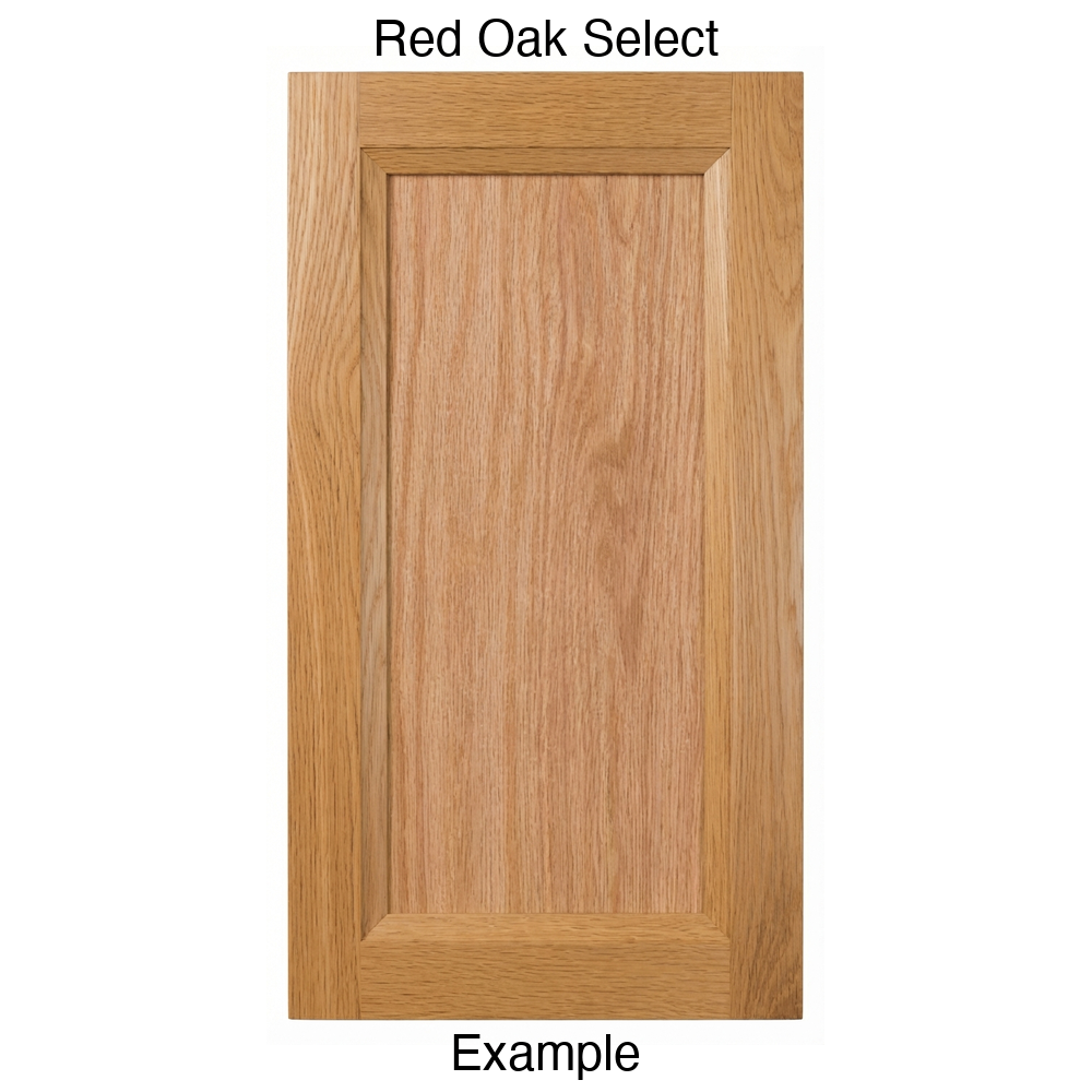 Isabella Recessed Panel Cabinet Door in Red Oak Select