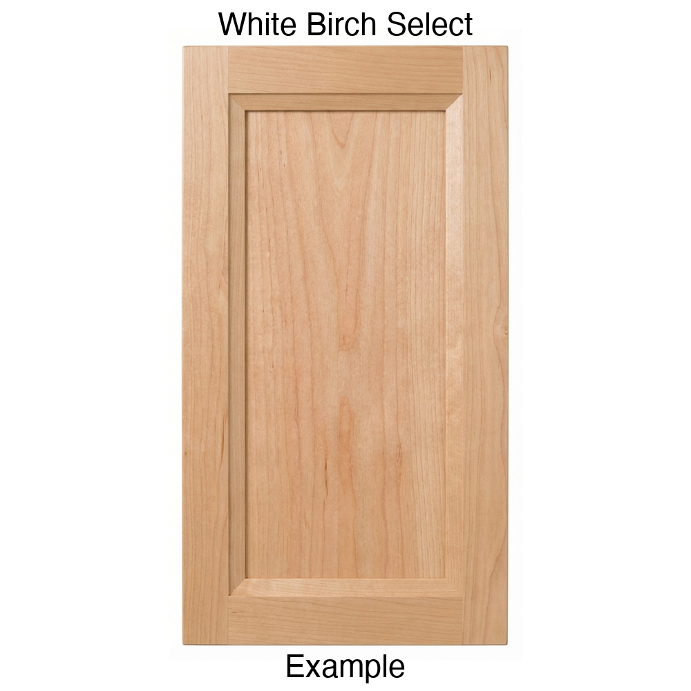Isabella Recessed Panel Cabinet Door in White Birch Select