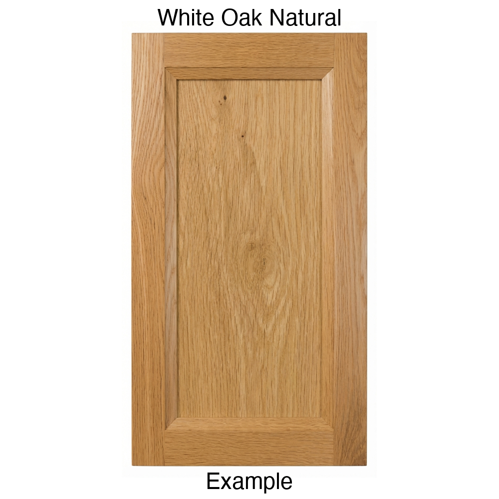 Isabella Recessed Panel Cabinet Door in White Oak Natural