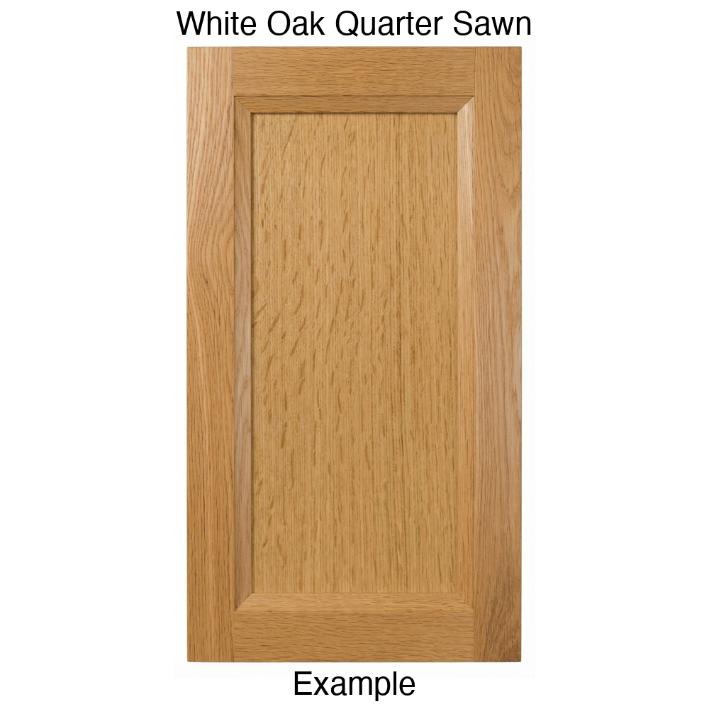Isabella Recessed Panel Cabinet Door in White Oak Quarter Sawn
