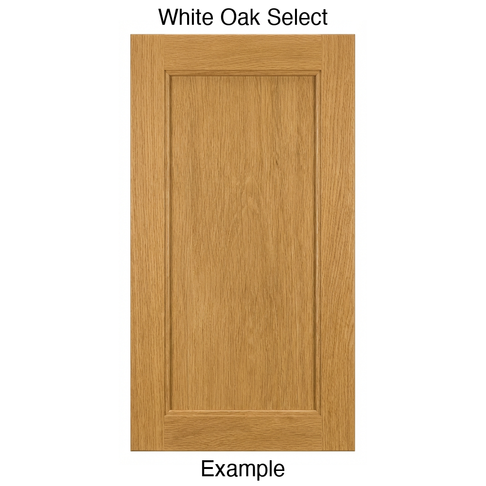 Isabella Recessed Panel Cabinet Door in White Oak Select