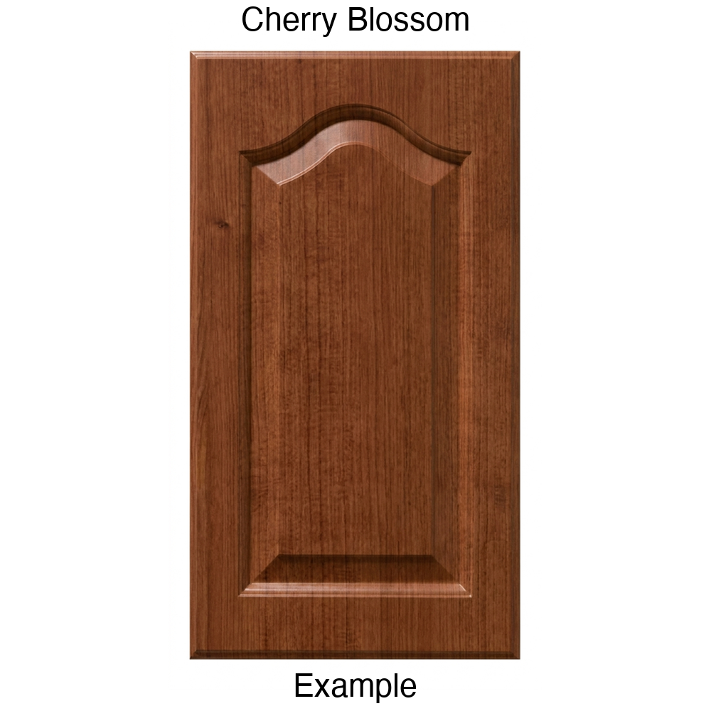 JL7 Cathedral Raised Panel Thermofoil Cabinet Door (Liberty Style) in Cherry Blossom