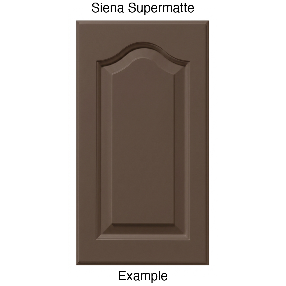 JL7 Cathedral Raised Panel Thermofoil Cabinet Door (Liberty Style) in Siena Supermatte