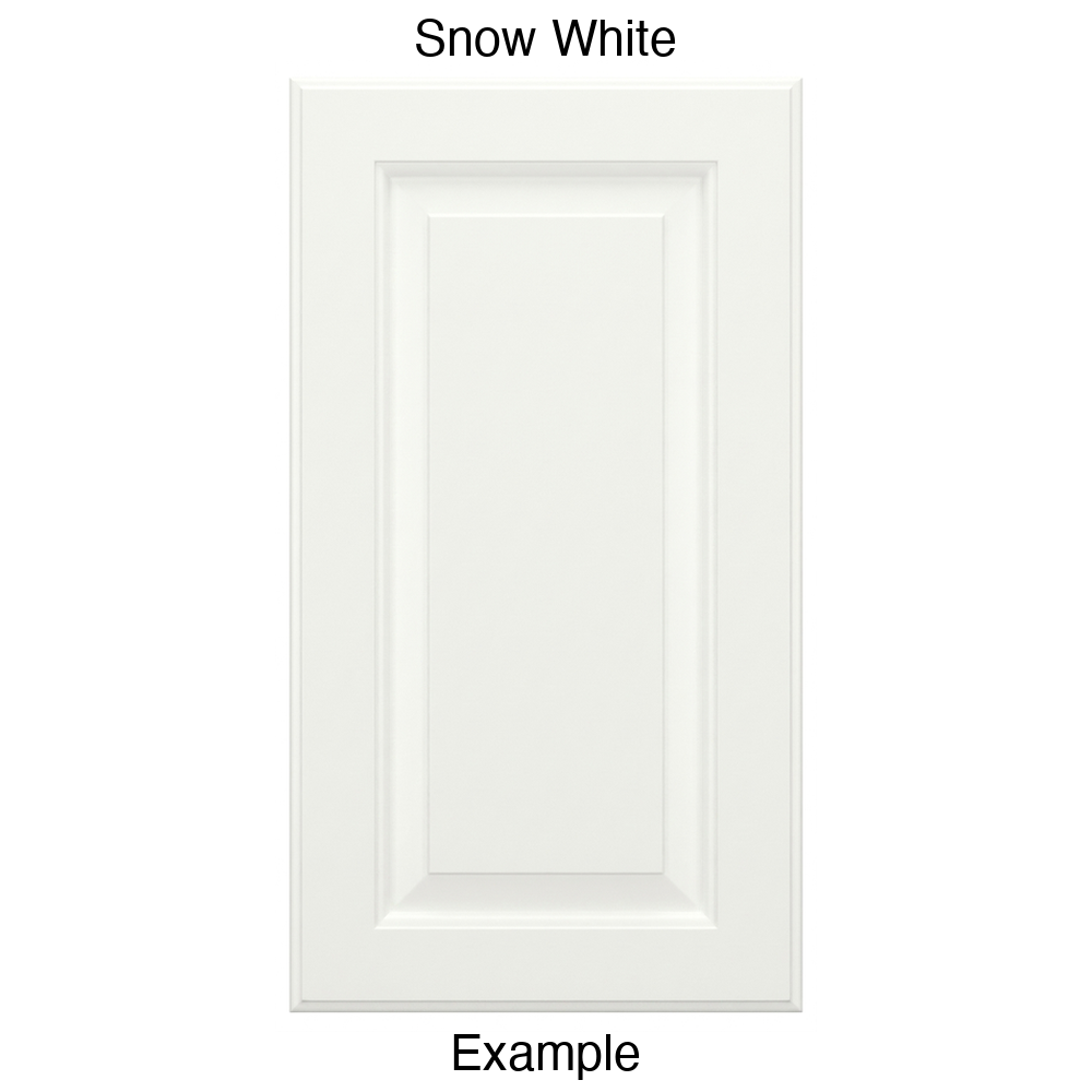 JR7 Raised Panel Thermofoil Cabinet Door (Revere Style) in Snow White