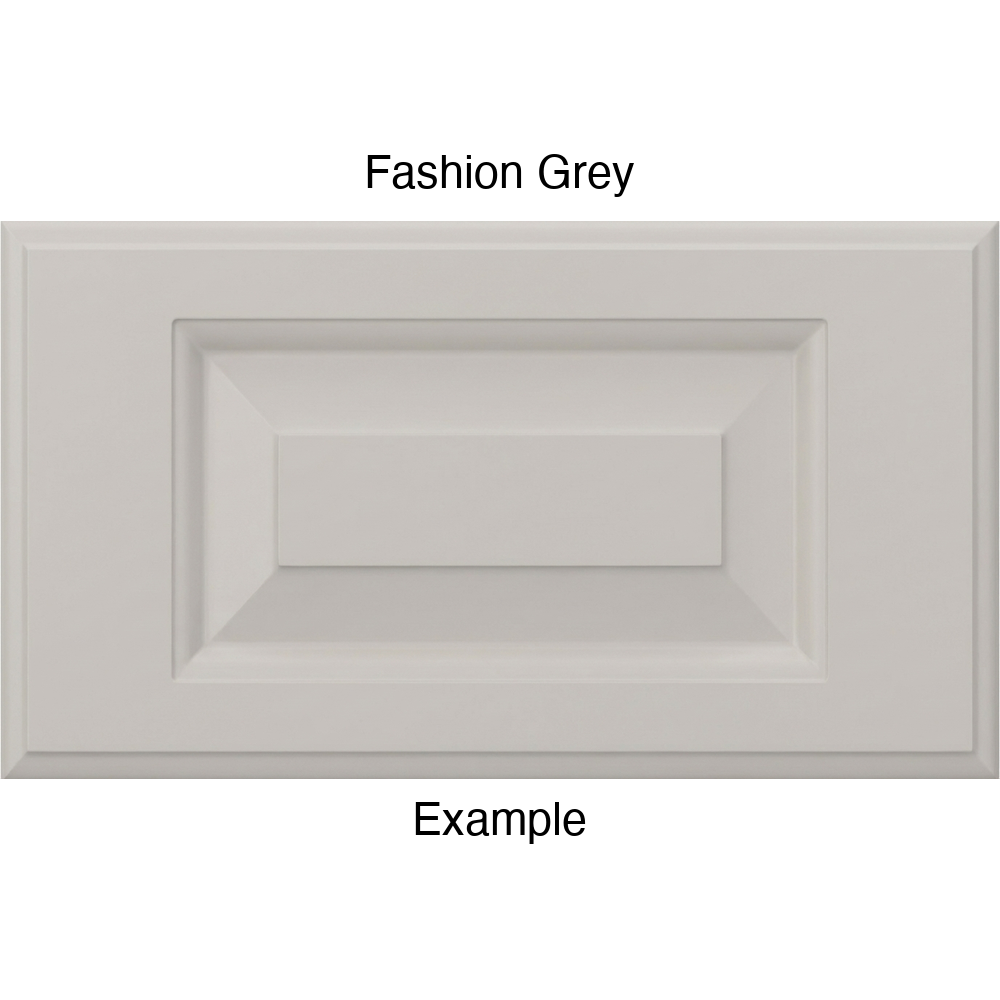 JR7 Thermofoil Drawer Front (Revere Style), Routed, in Fashion Grey