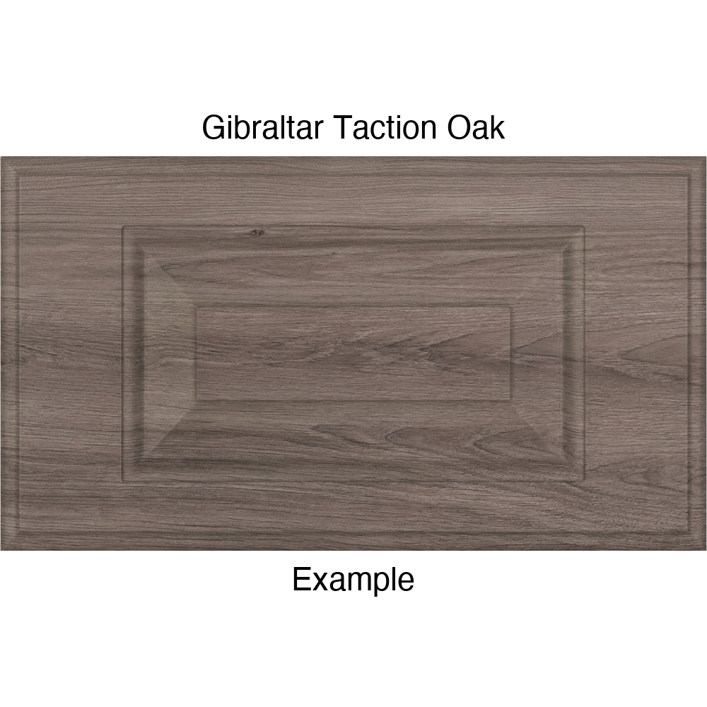 JR7 Thermofoil Drawer Front (Revere Style), Routed, in Gibraltar Taction Oak