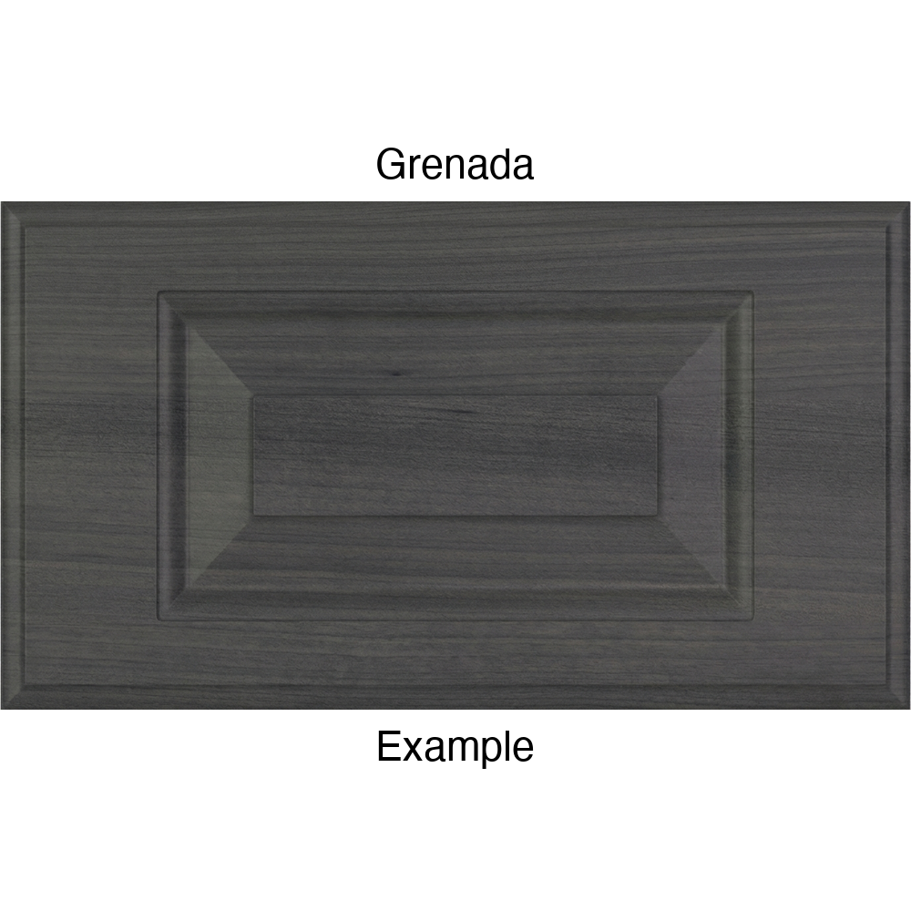 JR7 Thermofoil Drawer Front (Revere Style), Routed, in Grenada