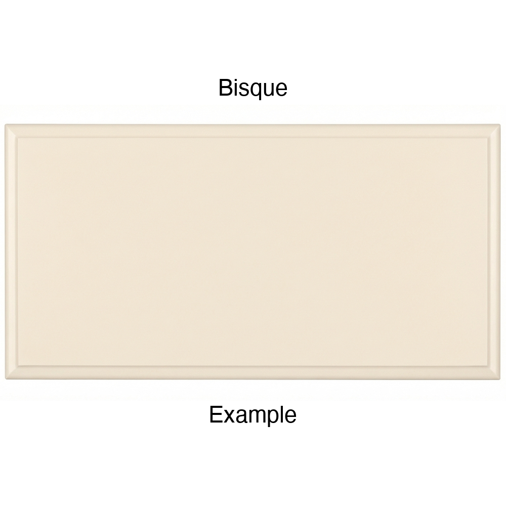 JR7 Thermofoil Drawer Front (Revere Style), Solid, in Bisque