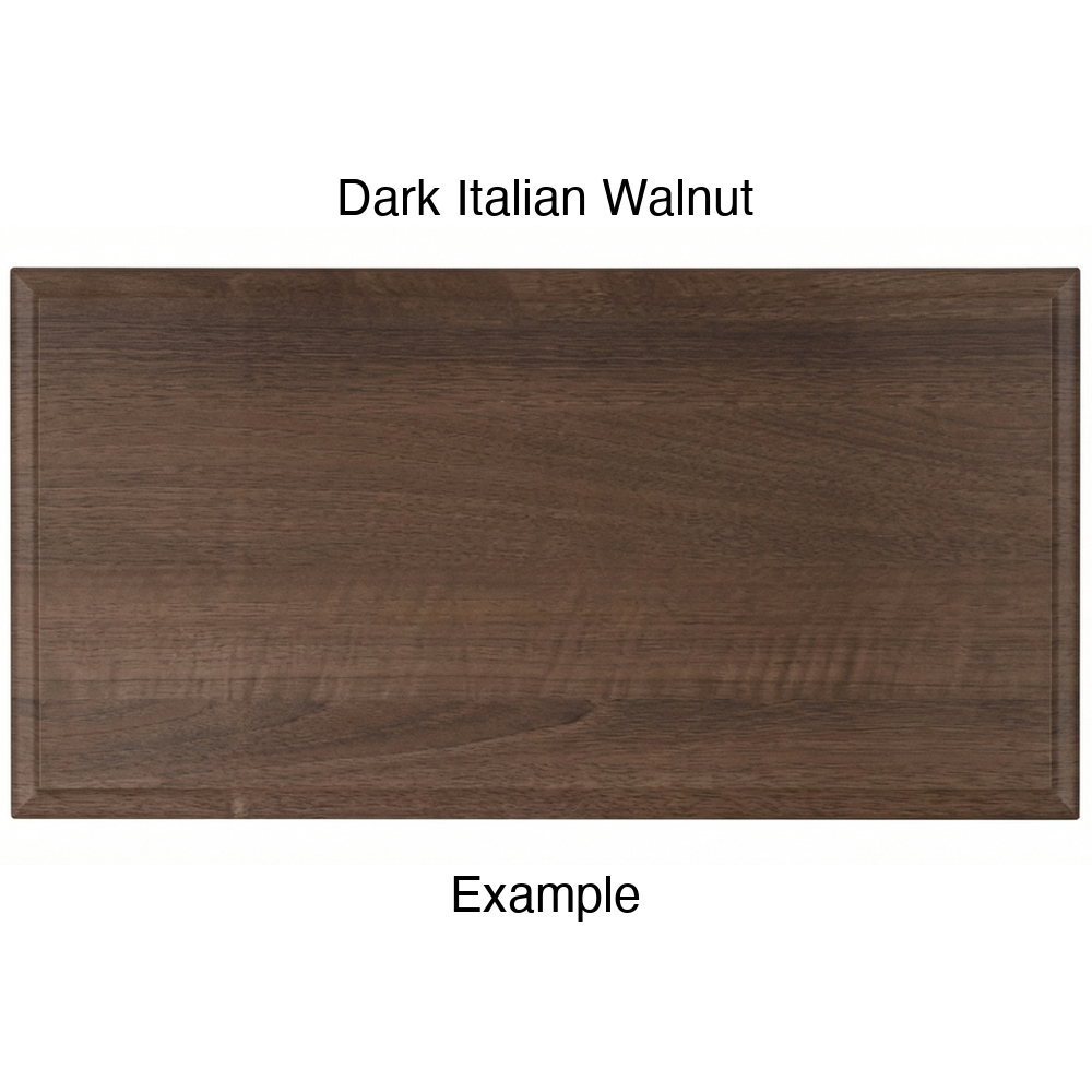 JR7 Thermofoil Drawer Front (Revere Style), Solid, in Dark Italian Walnut