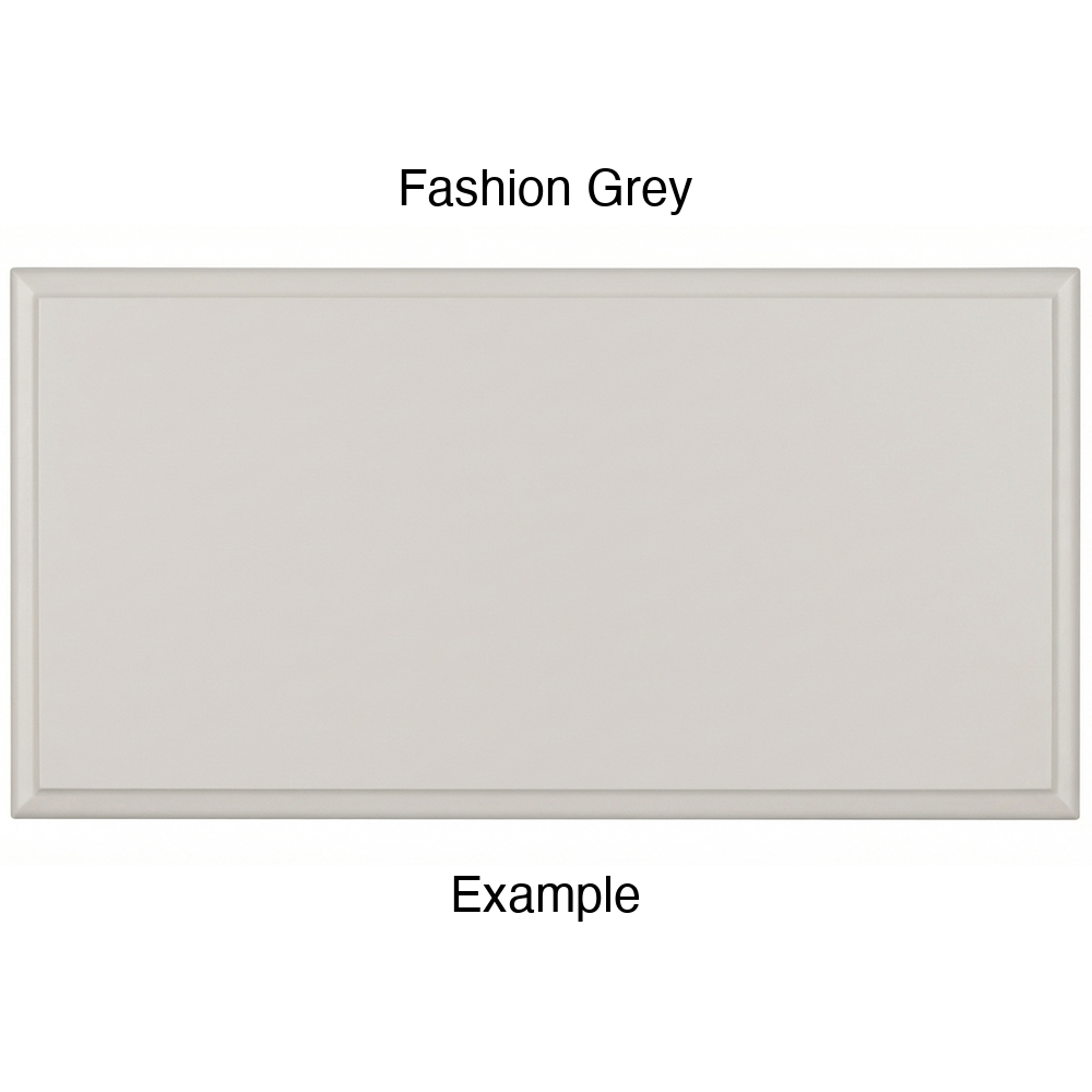 JR7 Thermofoil Drawer Front (Revere Style), Solid, in Fashion Grey
