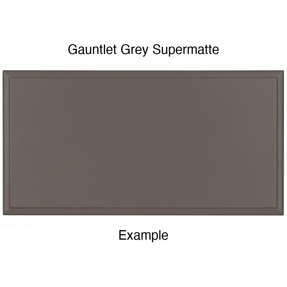 JR7 Thermofoil Drawer Front (Revere Style), Solid, in Gauntlet Grey Supermatte