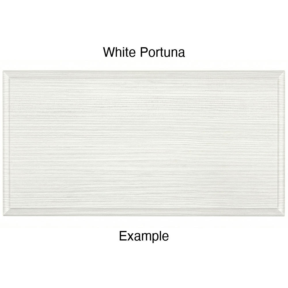 JR7 Thermofoil Drawer Front (Revere Style), Solid, in White Portuna