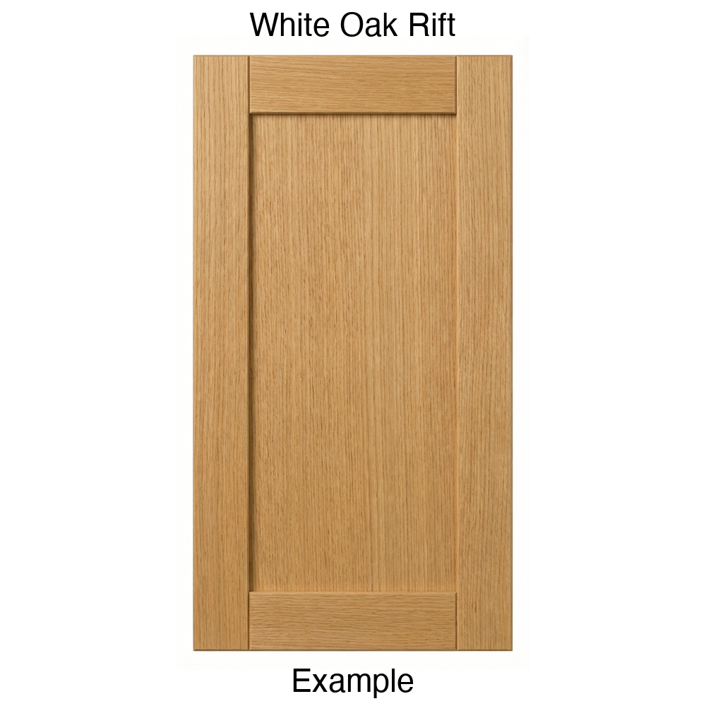 Jasper Recessed Panel Cabinet Door in White Oak Rift