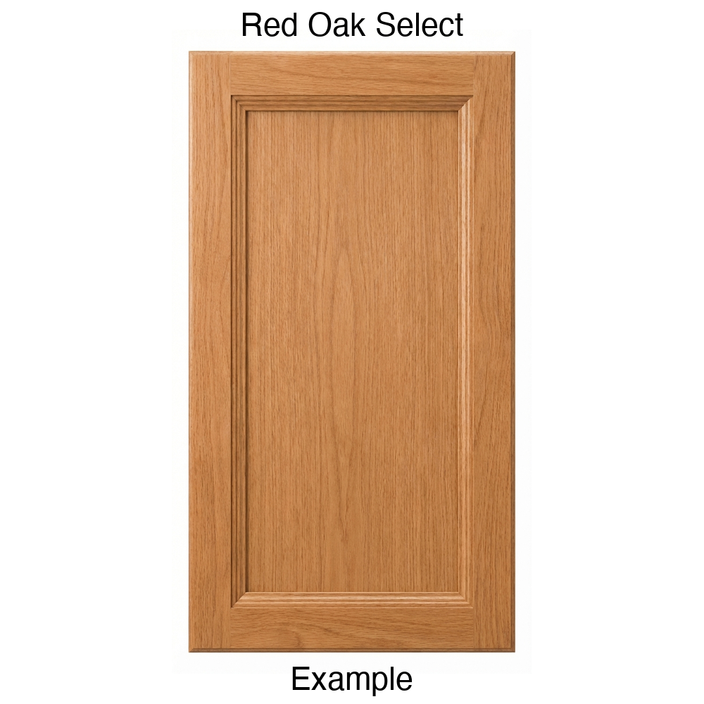 Josephine Recessed Panel Cabinet Door in Red Oak Select