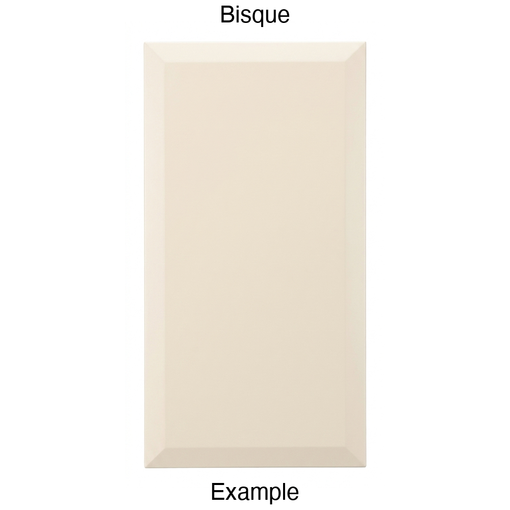 KB732 Slab Thermofoil Cabinet Door in Bisque