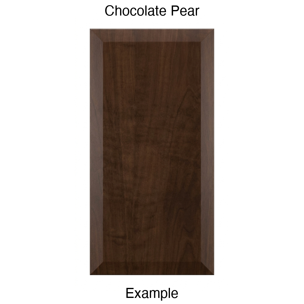 KB732 Slab Thermofoil Cabinet Door in Chocolate Pear