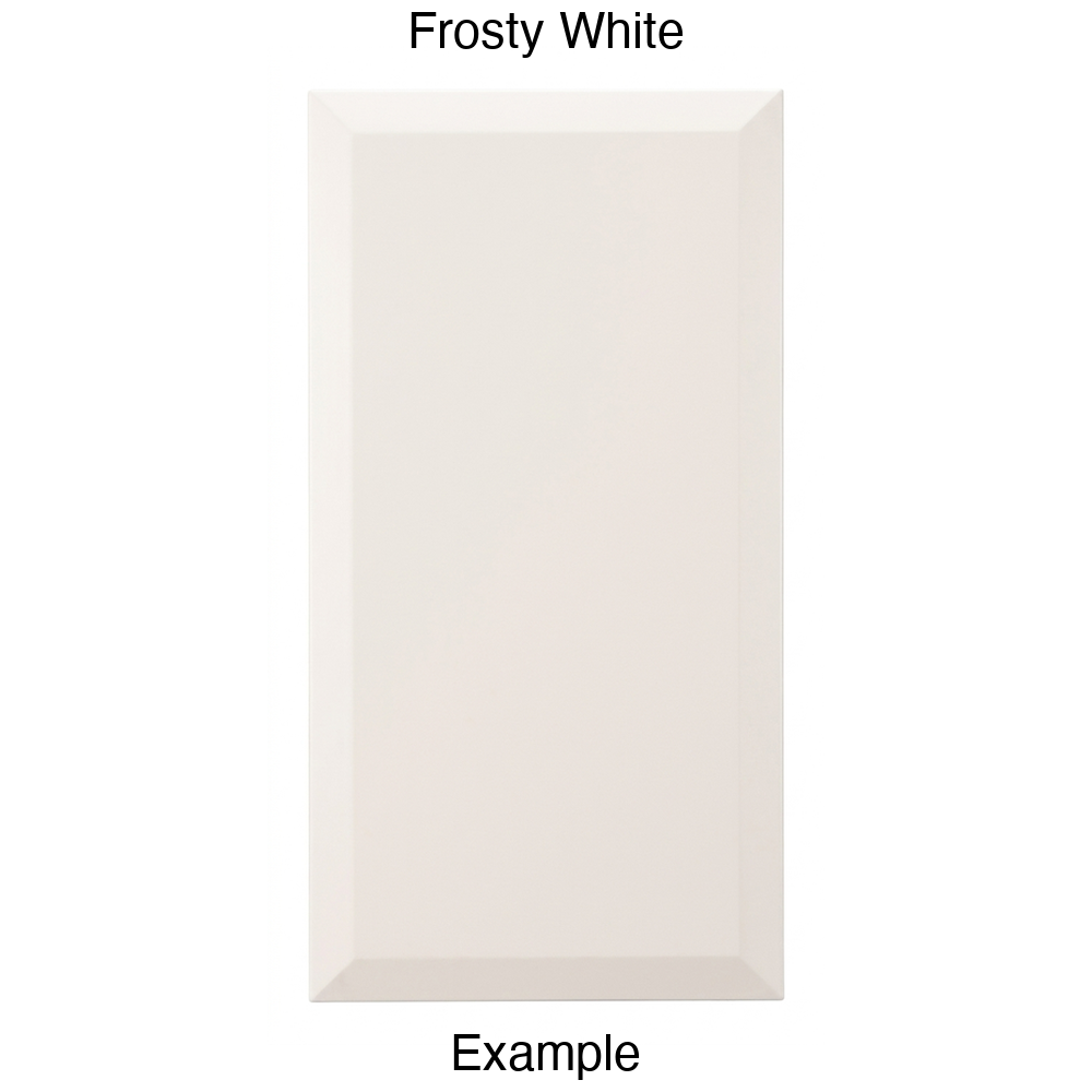 KB732 Slab Thermofoil Cabinet Door in Frosty White