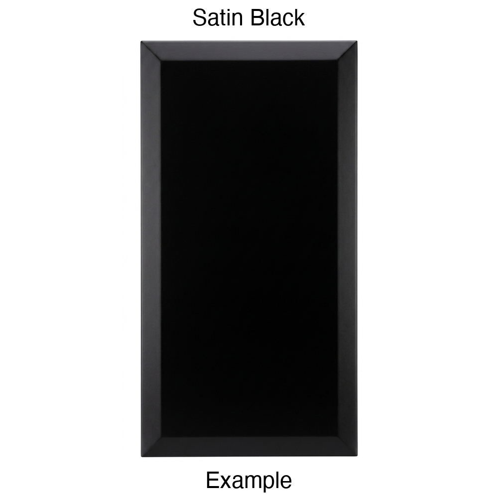 KB732 Slab Thermofoil Cabinet Door in Satin Black