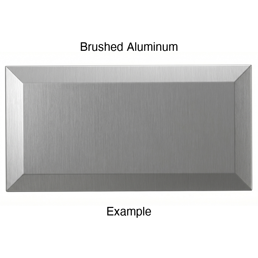 KB732 Thermofoil Drawer Front in Brushed Aluminum