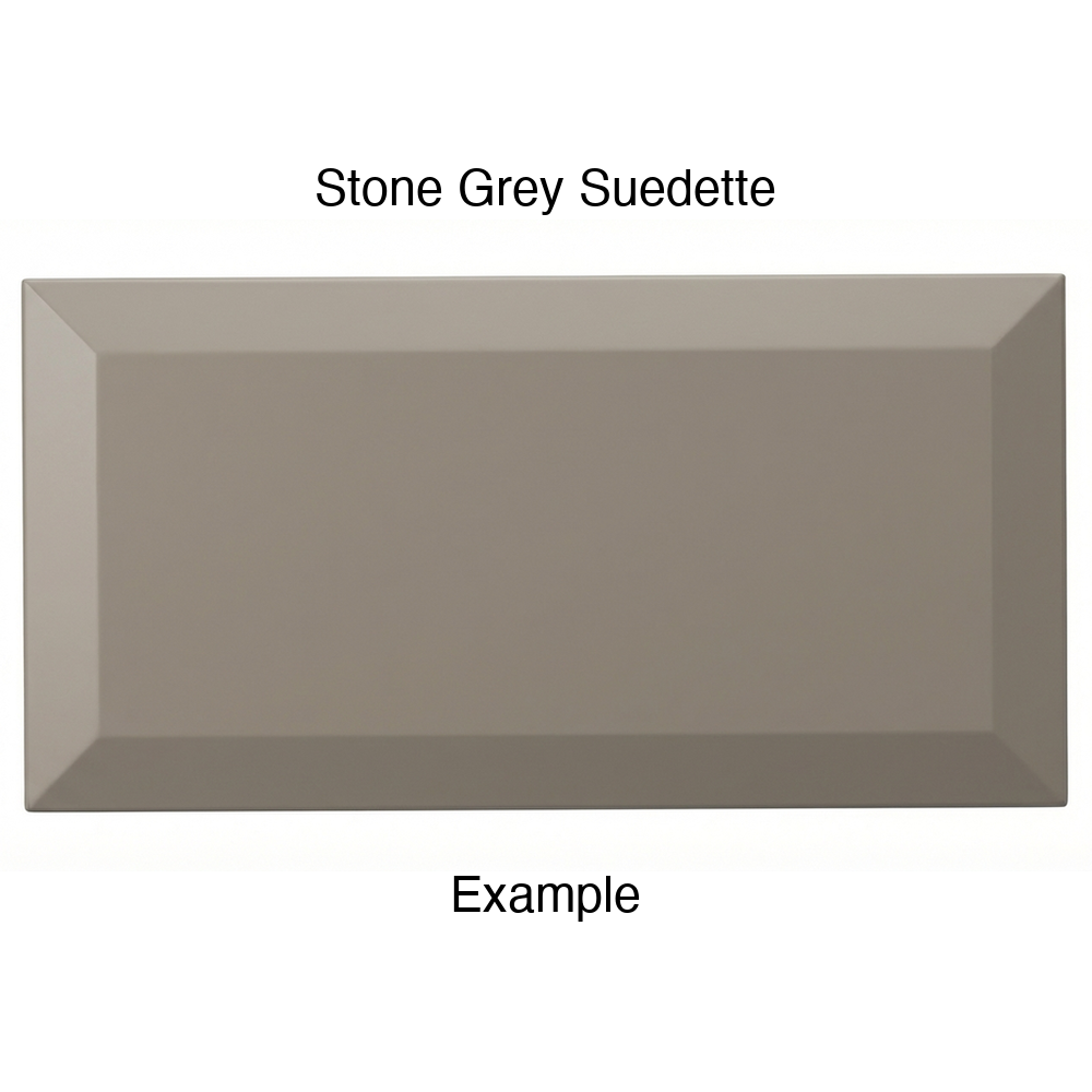 KB732 Thermofoil Drawer Front in Stone Grey Suedette