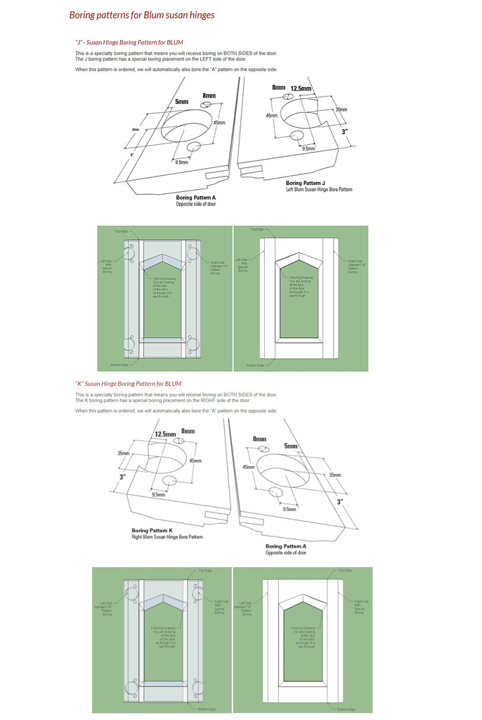 Cabinet Hinges and Boring – Xpress Cabinet Doors