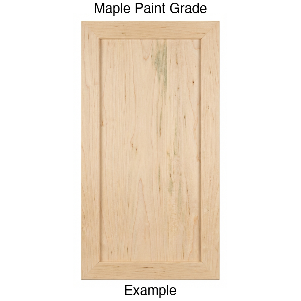 Kennedy Recessed Panel Cabinet Door in Maple Paint Grade